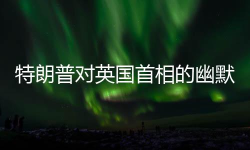 特朗普对英国首相的幽默发言引发全场欢笑