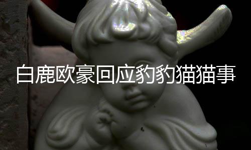 白鹿欧豪回应豹豹猫猫事件，一段澄清与回应的旅程