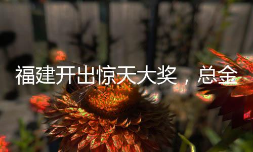 福建开出惊天大奖，总金额高达1.11亿！