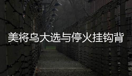 美将乌大选与停火挂钩背后的目的深度解析