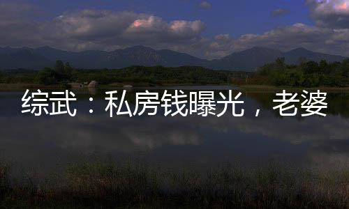综武：私房钱曝光，老婆黄蓉惊呆