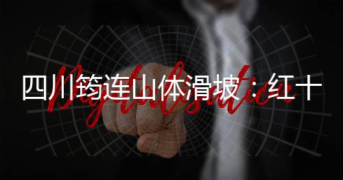 四川筠连山体滑坡：红十字力量紧急开展救援工作