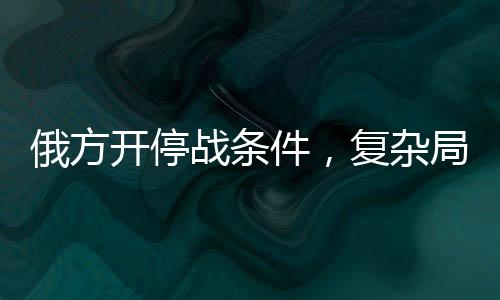 俄方开停战条件，复杂局势下的多方博弈与前景展望