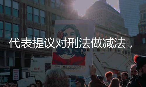 代表提议对刑法做减法，深思熟虑中的刑事政策新动向