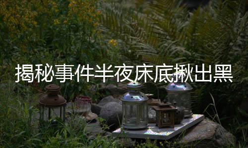 揭秘事件半夜床底揪出黑衣男，惊魂夜的未解之谜