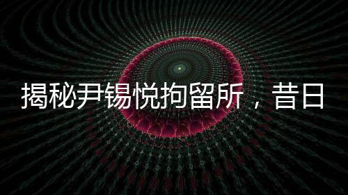 揭秘尹锡悦拘留所，昔日朴槿惠羁押地详细探秘