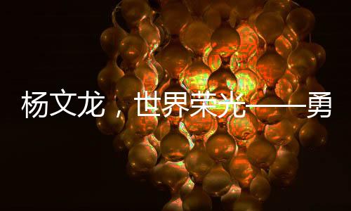 杨文龙，世界荣光——勇夺世界杯冠军之路