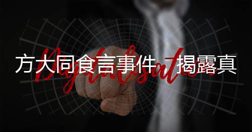 方大同食言事件，揭露真相与反思