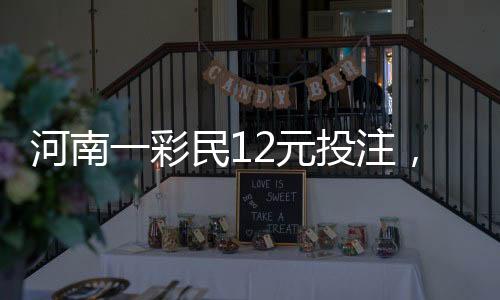 河南一彩民12元投注，幸运揽获大奖，赢得六百九十一万巨奖揭晓