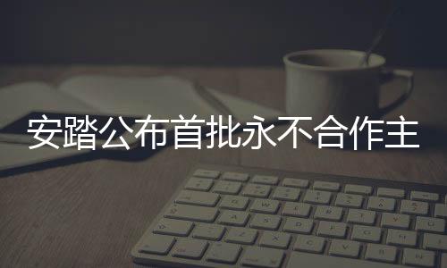 安踏公布首批永不合作主体清单，深化合作伙伴关系，构建健康商业生态