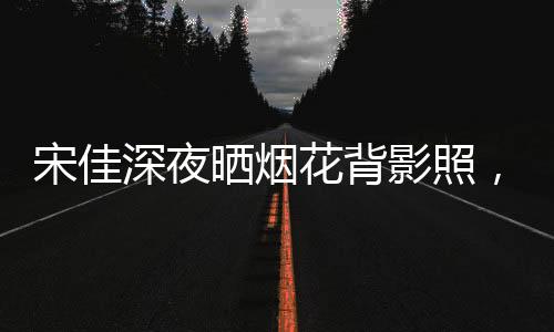 宋佳深夜晒烟花背影照，星光闪耀下的梦幻瞬间