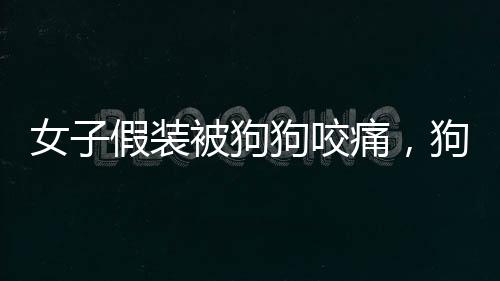 女子假装被狗狗咬痛，狗子一脸懵——探寻人与宠物之间的趣味互动