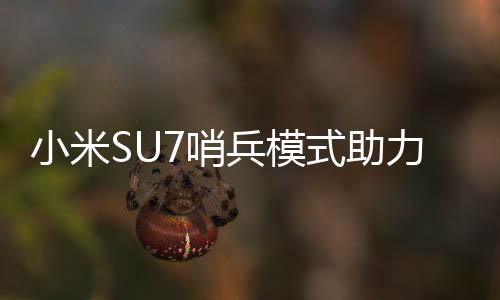 小米SU7哨兵模式助力案件侦破，深度还原案发车辆周边监控细节
