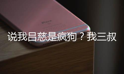 说我吕慈是疯狗？我三叔更极端！