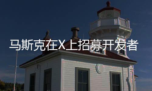 马斯克在X上招募开发者 使用AI打造革命性游戏