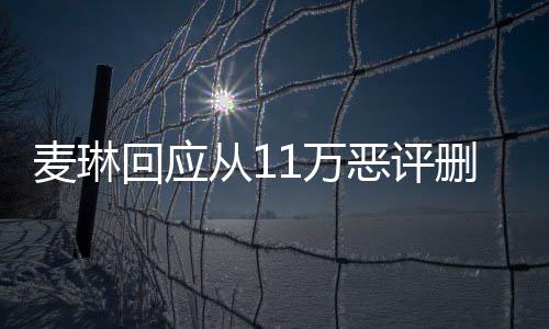 麦琳回应从11万恶评删到1万，深度解析事件始末